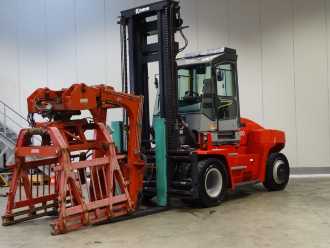 Used Forklift Truck KALMAR DCE120-6 DIESEL VIERRADFRONTSTAPLER (13007874) backdrop