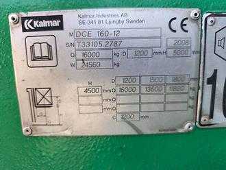 Used Forklift Truck KALMAR DCE160-12 DIESEL VIERRADFRONTSTAPLER (13044873)