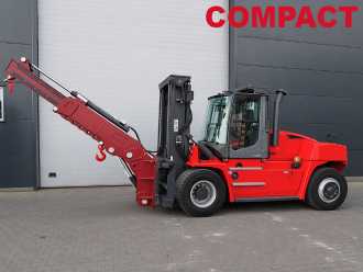 Used Forklift Truck KALMAR DCG150-6 - COMPACT - Kranarm DIESEL VIERRADFRONTSTAPLER (13074829) backdrop
