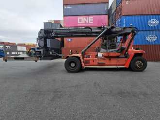 Used Forklift Truck KALMAR DRF100-54S8 DIESEL REACHSTACKER (13067182) backdrop