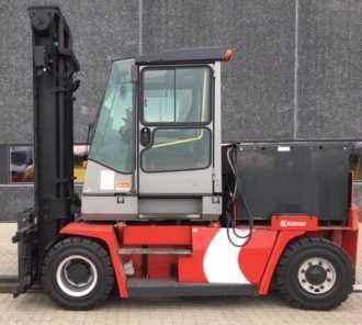 Used Forklift Truck KALMAR ECD80-6 ELEKTRO VIERRADFRONTSTAPLER (13063081) backdrop