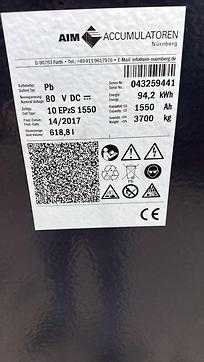 Used Forklift Truck KALMAR ECG 80-9 ELEKTRO VIERRADFRONTSTAPLER (13047762)
