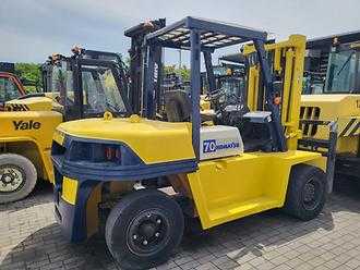Used Forklift Truck KOMATSU FD70 DIESEL VIERRADFRONTSTAPLER (12994976) backdrop