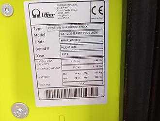 Used Forklift Truck LIFTER GX 12/29 ELEKTRO VIERRADFRONTSTAPLER (13021293)