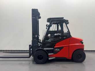Used Forklift Truck LINDE 1279 E 80 - 01/900 ELEKTRO VIERRADFRONTSTAPLER (13076387)