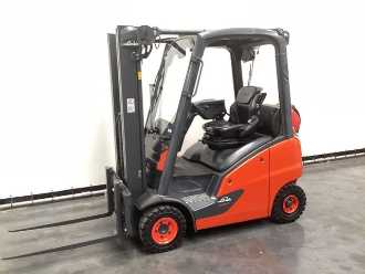 Used Forklift Truck LINDE 391 H 16 T-01 GAS VIERRADFRONTSTAPLER (12999177)