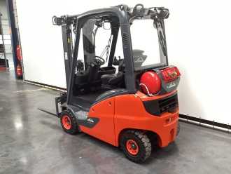 Used Forklift Truck LINDE 391 H 16 T-01 GAS VIERRADFRONTSTAPLER (12999177)