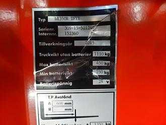 Used Forklift Truck LINDE Actil L1350 RGI ELEKTRO SCHUBMASTSTAPLER (13054450)