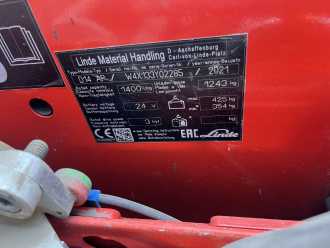Used Forklift Truck LINDE D14AP ELEKTRO HOCHHUBWAGENFAHRERSTAND (13039483)