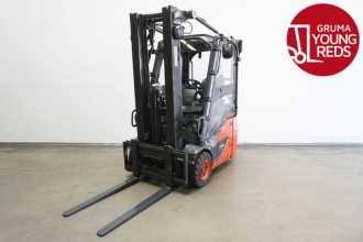 Used Forklift Truck LINDE E 12 EVO 386-02 ELEKTRO DREIRADFRONTSTAPLER (13048448) backdrop