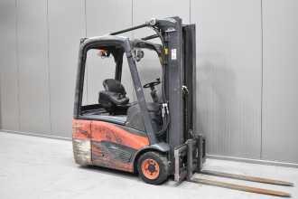 Used Forklift Truck LINDE E 16 C - 02 /58855/ ELEKTRO DREIRADFRONTSTAPLER (13066190) backdrop