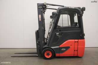 Used Forklift Truck LINDE E 16 C ELEKTRO DREIRADFRONTSTAPLER (13044895) backdrop