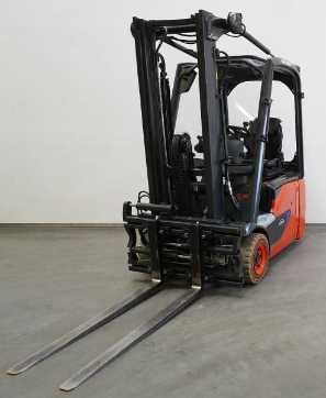 Used Forklift Truck LINDE E 16 C EVO ION 386-02 ELEKTRO DREIRADFRONTSTAPLER (12938162) backdrop