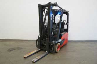 Used Forklift Truck LINDE E 16 EVO 386-02 ELEKTRO DREIRADFRONTSTAPLER (13074967) backdrop