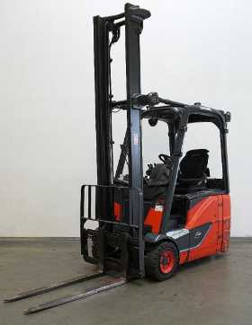 Used Forklift Truck LINDE E 16 H EVO 386-02 ELEKTRO DREIRADFRONTSTAPLER (12952656) backdrop