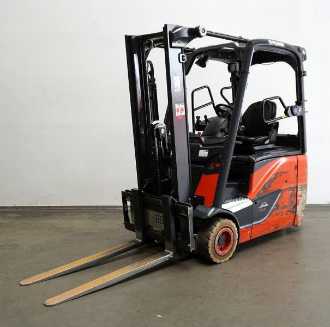 Used Forklift Truck LINDE E 16 H EVO 386-02 ELEKTRO DREIRADFRONTSTAPLER (13019563) backdrop
