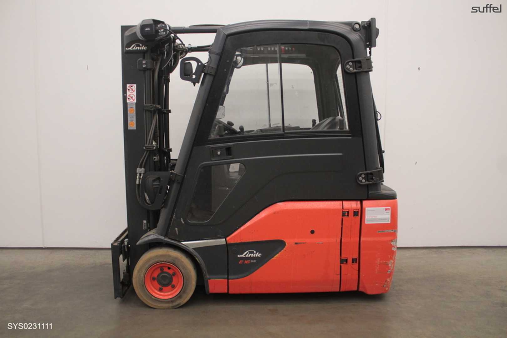 Used Forklift Truck LINDE E 16 L ELEKTRO DREIRADFRONTSTAPLER (13044263)