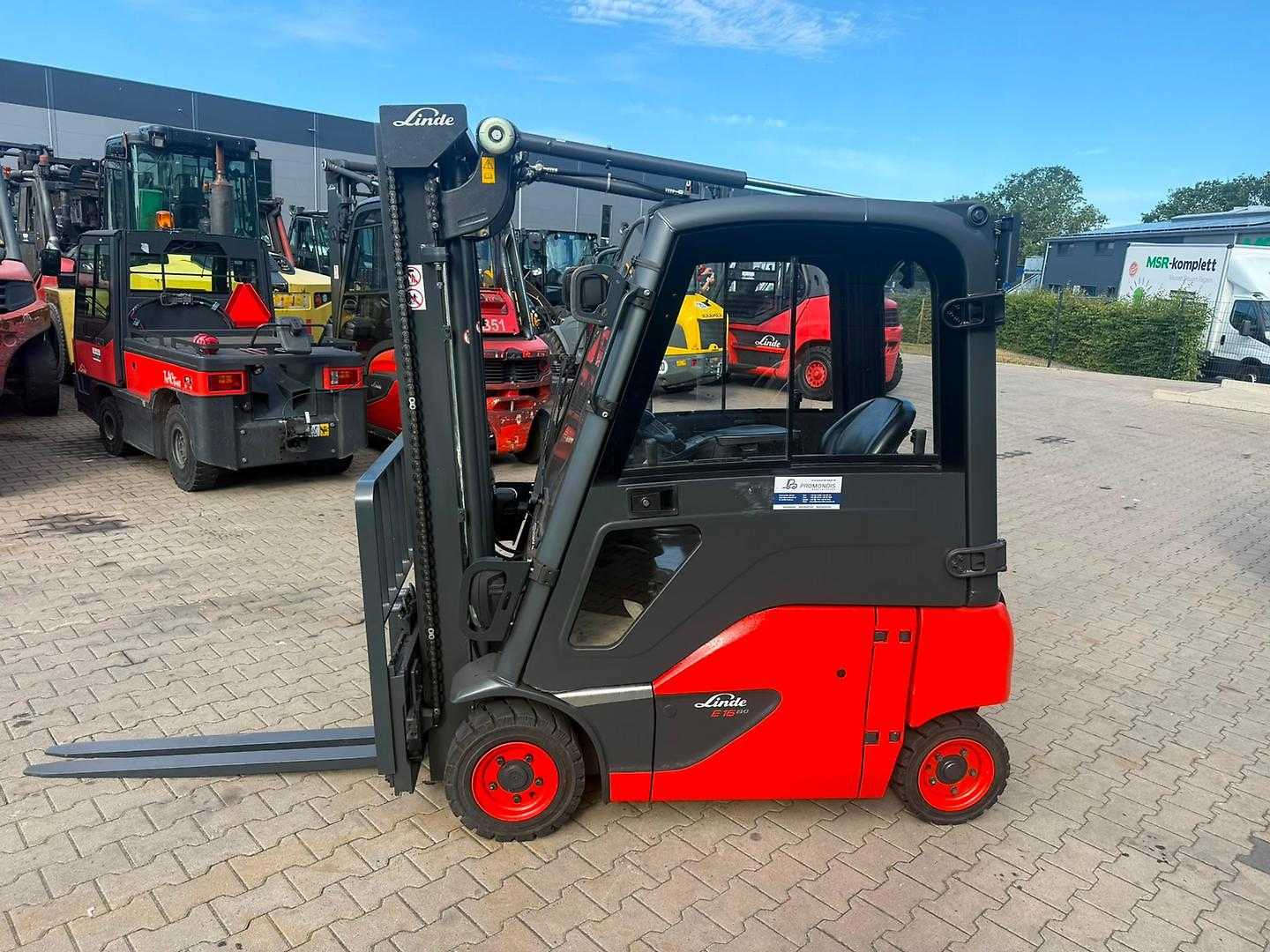 Used Forklift Truck LINDE E 16 P ELEKTRO VIERRADFRONTSTAPLER (13059158)
