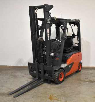 Used Forklift Truck LINDE E 16 P EVO 386-02 ELEKTRO VIERRADFRONTSTAPLER (12799897) backdrop