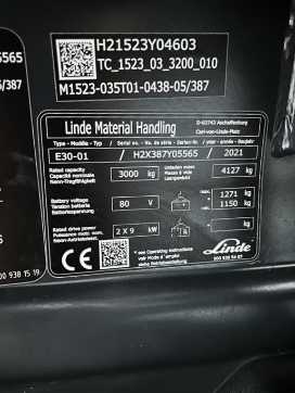 Used Forklift Truck LINDE E 16 P EVO ELEKTRO VIERRADFRONTSTAPLER (13069023)