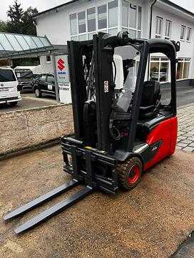 Used Forklift Truck LINDE E 16C-02 EVO2 ELEKTRO DREIRADFRONTSTAPLER (13076212) backdrop