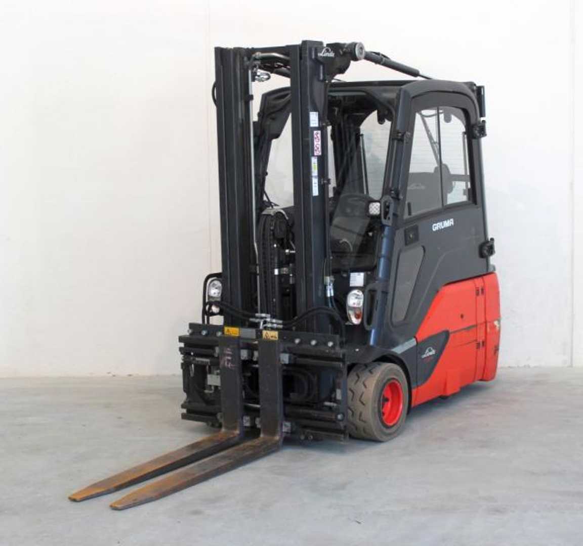 Used Forklift Truck LINDE E 18 L EVO 386-02 ELEKTRO DREIRADFRONTSTAPLER (13053535)