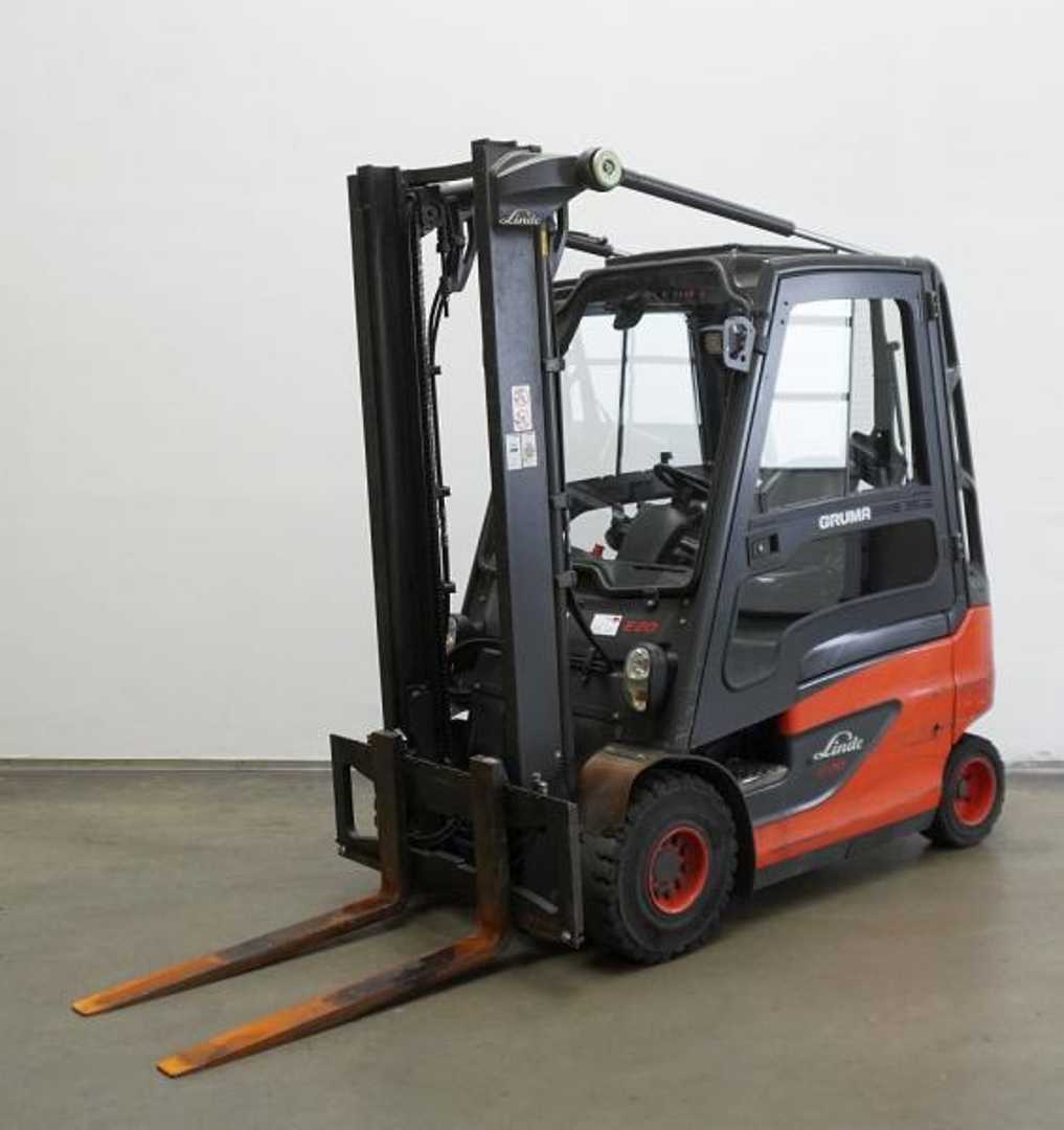 Used Forklift Truck LINDE E 20 387-00 ELEKTRO VIERRADFRONTSTAPLER (13067100)
