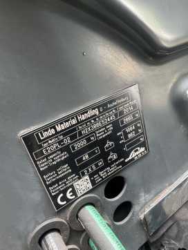 Used Forklift Truck LINDE E 20 PL-02 EVO Kabine Batterie Bj.23 ELEKTRO VIERRADFRONTSTAPLER (13075896)