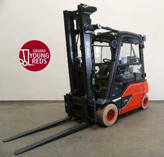 Used Forklift Truck LINDE E 20 PL EVO 386-02 ELEKTRO VIERRADFRONTSTAPLER (12881005) backdrop