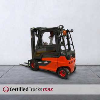 Used Forklift Truck LINDE E 25 : 2.5t ELEKTRO VIERRADFRONTSTAPLER (13074685) backdrop