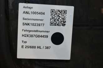 Used Forklift Truck LINDE E 25/600 HL 387-01 ELEKTRO VIERRADFRONTSTAPLER (13042744)