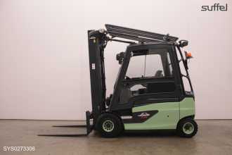 Used Forklift Truck LINDE E 25 L ELEKTRO VIERRADFRONTSTAPLER (13069693) backdrop
