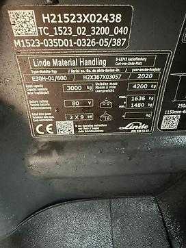 Used Forklift Truck LINDE E 30 -01 /600 ELEKTRO VIERRADFRONTSTAPLER (13065873)