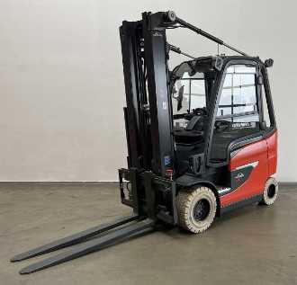 Used Forklift Truck LINDE E 30/600 H 1252 ELEKTRO VIERRADFRONTSTAPLER (13072044) backdrop