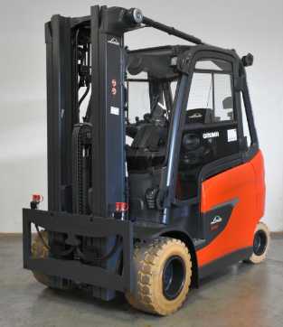 Used Forklift Truck LINDE E 30/600 HL 1252-01 ELEKTRO VIERRADFRONTSTAPLER (13069284) backdrop