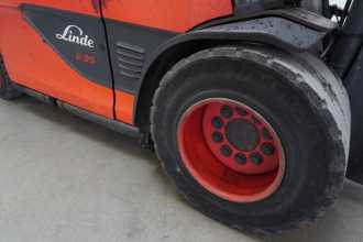 Used Forklift Truck LINDE E 35 L 387 ELEKTRO VIERRADFRONTSTAPLER (13022881)