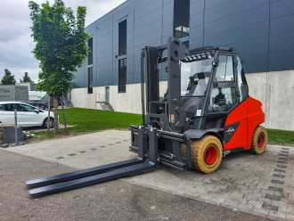Used Forklift Truck LINDE E 80-01/900 ELEKTRO VIERRADFRONTSTAPLER (12969413)