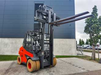 Used Forklift Truck LINDE E 80-01/900 ELEKTRO VIERRADFRONTSTAPLER (12969413)