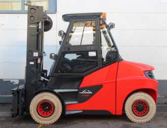 Used Forklift Truck LINDE E 80/900 1279 ELEKTRO VIERRADFRONTSTAPLER (13067624)