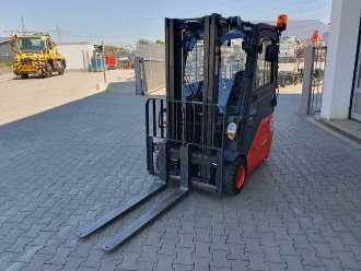 Used Forklift Truck LINDE E14 - 01 / Triplex: 4.10m! / SS / nur 1.003h! ELEKTRO VIERRADFRONTSTAPLER (13024692)