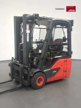 Used Forklift Truck LINDE E14-386-02 ELEKTRO DREIRADFRONTSTAPLER (13040422) backdrop