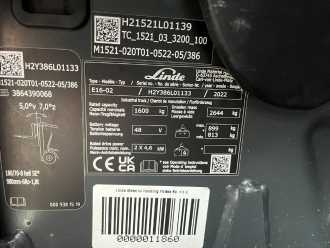 Used Forklift Truck LINDE E16-02 ELEKTRO DREIRADFRONTSTAPLER (13067524)
