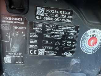 Used Forklift Truck LINDE E16-02 ELEKTRO DREIRADFRONTSTAPLER (13074207)