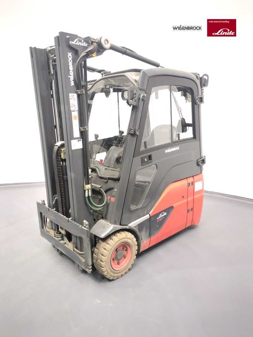 Used Forklift Truck LINDE E16-386-02 ELEKTRO DREIRADFRONTSTAPLER (13043779)