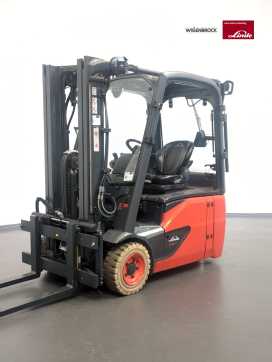 Used Forklift Truck LINDE E16-386-02 ELEKTRO DREIRADFRONTSTAPLER (13065858) backdrop