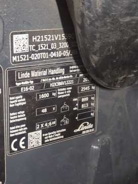 Used Forklift Truck LINDE E16-386-02 ELEKTRO DREIRADFRONTSTAPLER (13065858)