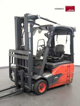 Used Forklift Truck LINDE E16-386-02 ELEKTRO DREIRADFRONTSTAPLER (13070641) backdrop