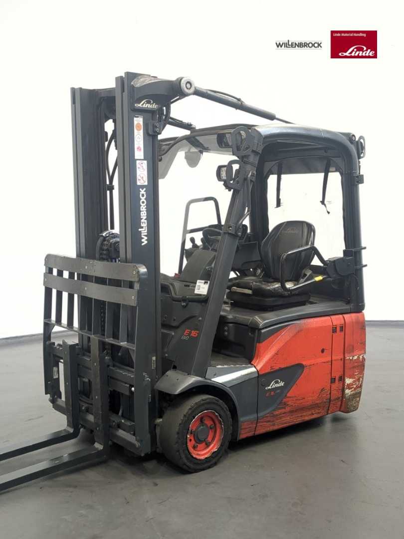 Used Forklift Truck LINDE E16-386-02 ELEKTRO DREIRADFRONTSTAPLER (13070643)