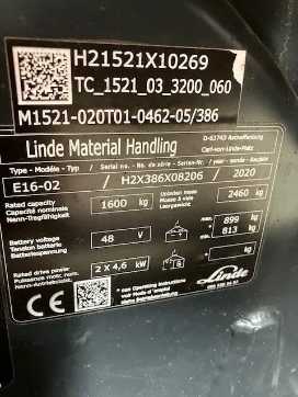 Used Forklift Truck LINDE E16 ELEKTRO DREIRADFRONTSTAPLER (13056183)