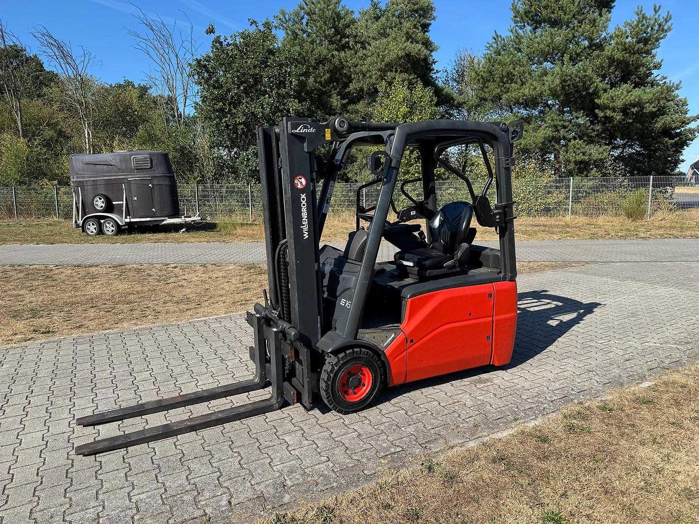 Used Forklift Truck LINDE E16 Triplex Batterie 2022 ELEKTRO DREIRADFRONTSTAPLER (13063829)